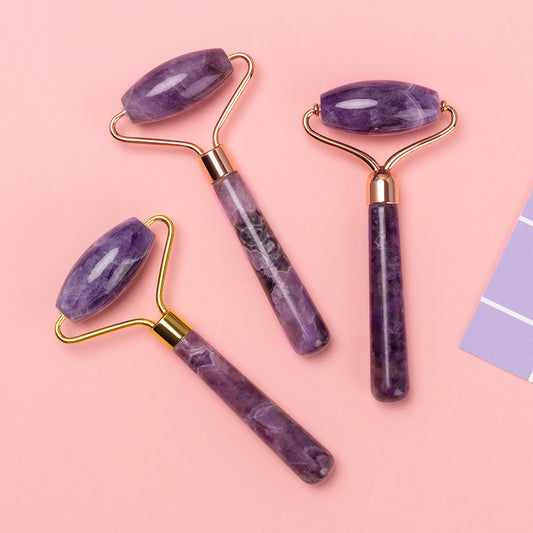 Amethyst Roller Single and Double-Headed Amethyst Roller Beauty Jade Massager