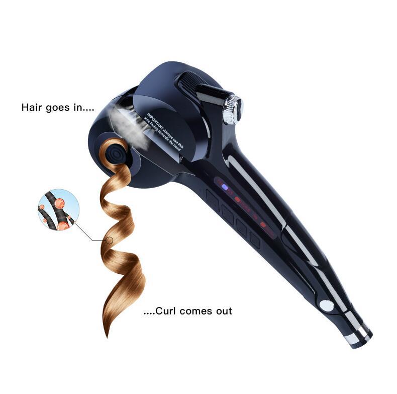 Professional ceramic hair steam machine hair curler roller curling iron, hair waver in digital magic styling tools styler