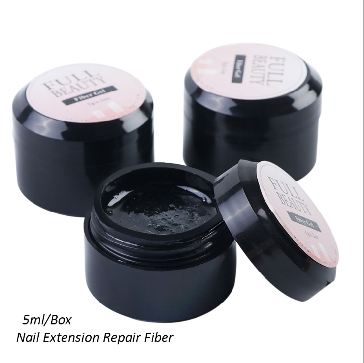 Creacked Repair Glue Nail Fiber Silk Extension Gel Fiberglass Poly UV Builder Gel Polish Manicure Art Prolonged Tool