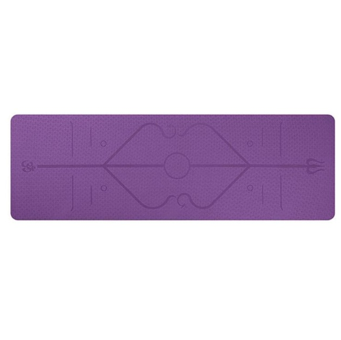 Tpe yoga mat body position line 6mm non-slip environmental protection fitness yoga mat