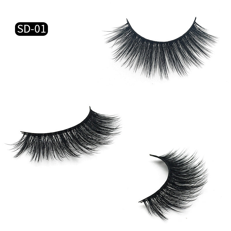 SD exaggerated mink eyelashes 3D stereo 25 dense false eyelashes