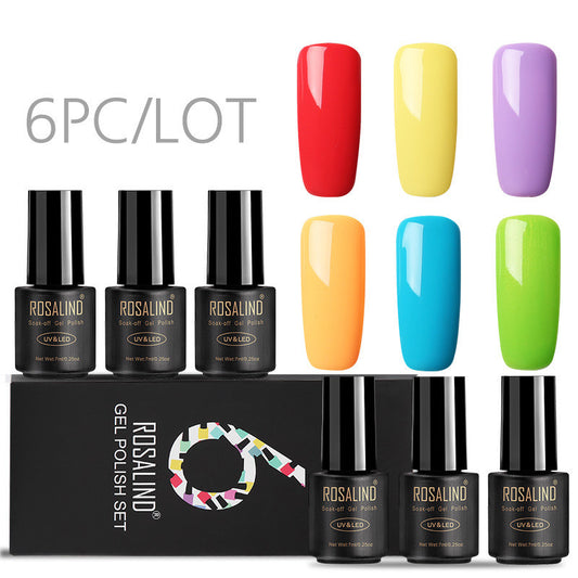 Fine nail polish 6 bottles