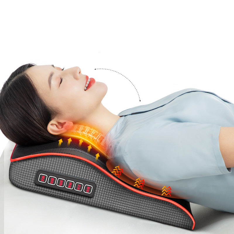 Electric back massager pillow massage body neck with heat