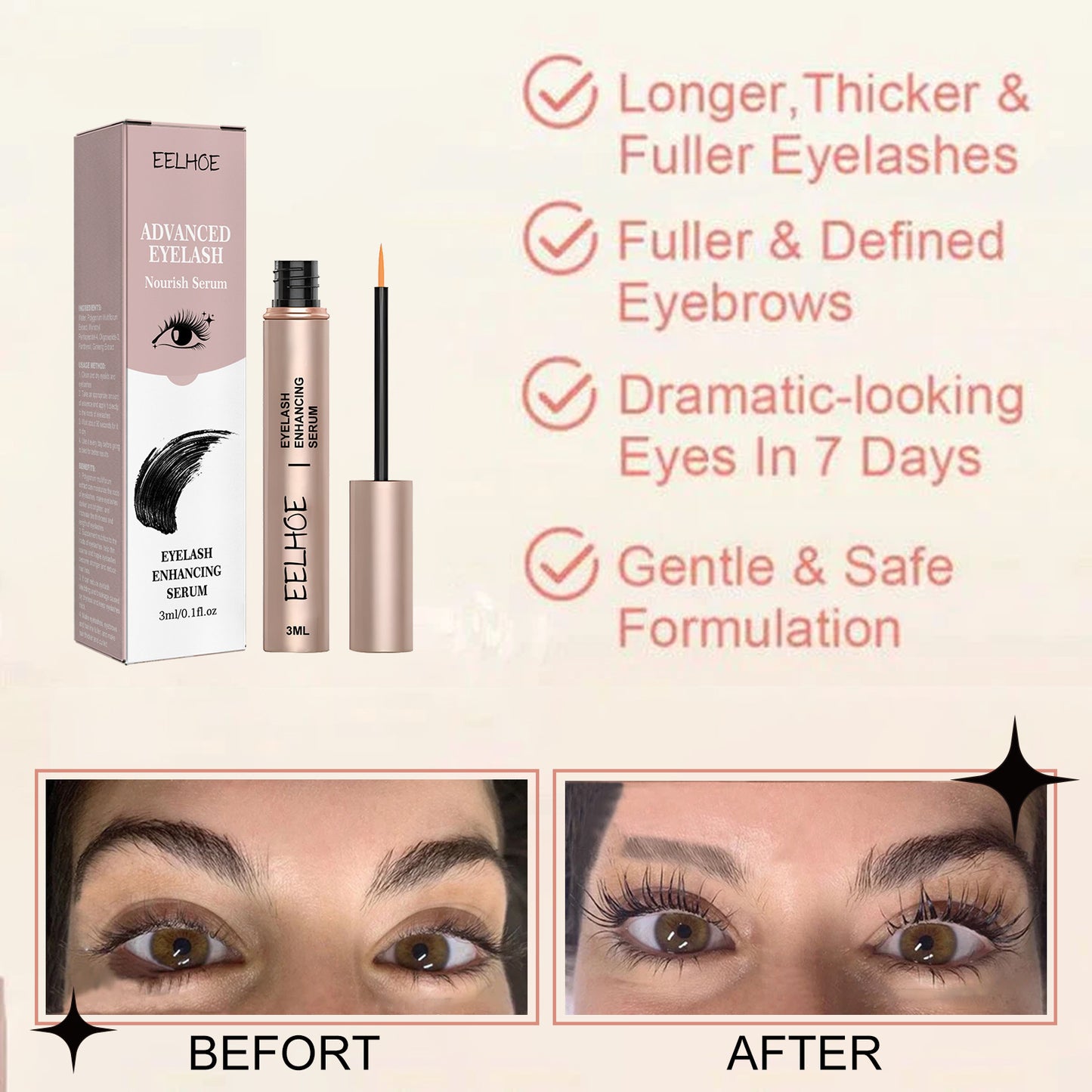 Women's Eyelash Moisturizing Care Solution