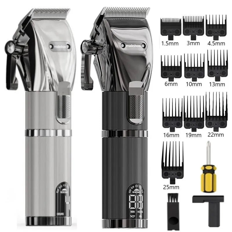 Madeshow Professional Hair Clipper M5F Cordless Power Clipper Hair Clipper Hair Clipper Men Haircut Tools